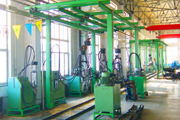 hydraulic truck frame  machine in Sihuan FAW