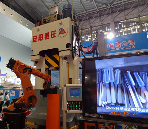 double action hydraulic die forging hammer