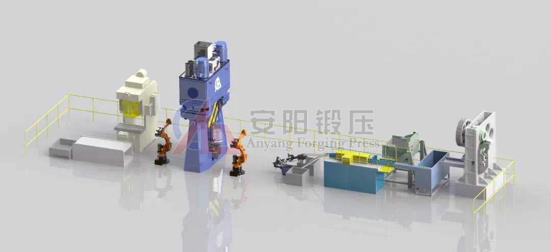 CNC double acting forging hammer automatic line solution