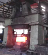 Bridge frame hydraulic open die hammer forging video