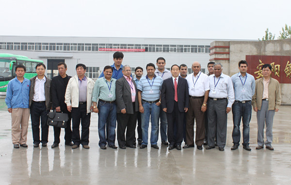Indian forging machine customer team visit our company Indian forging machine customer team visit our company