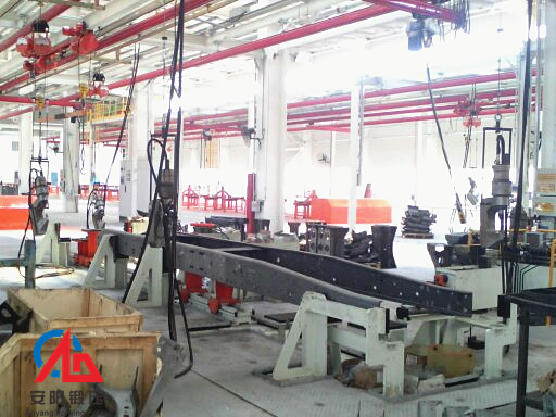 brake liner riveting machine line in Anhui  Hualing CAMC