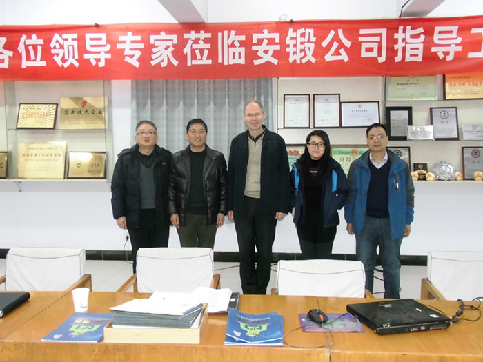 South Korea open die forging machine customers visit our company South Korea open die forging machine customers visit our company