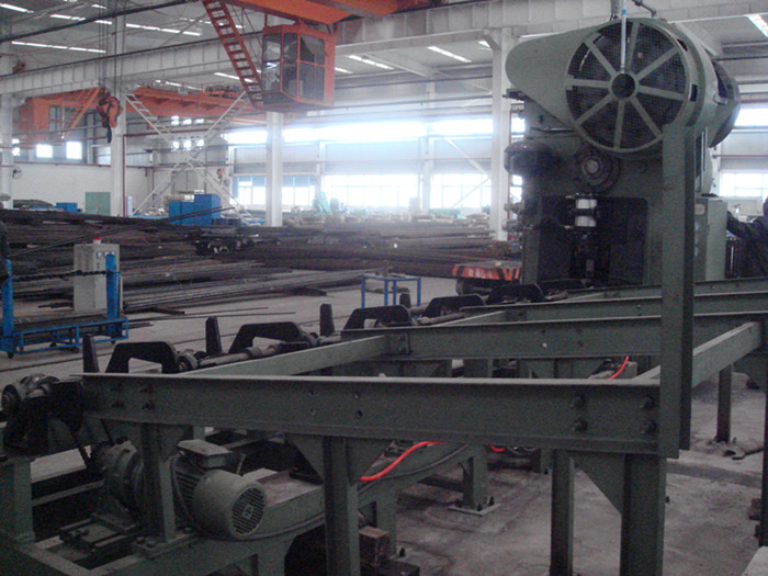 Q42-500 round billet cutting machine line in Chongqing